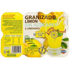 granizada de limón sin azúcar